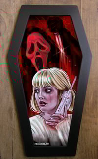 Scream (Casey Becker) Coffin Framed Art