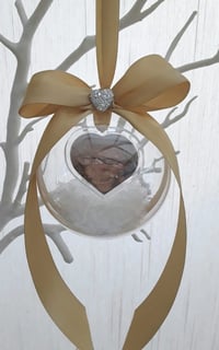Image 5 of 8cm Beautiful Personalised Loss Bauble,Remembrance Christmas Ornament,Memory Bauble,Memorial Bauble