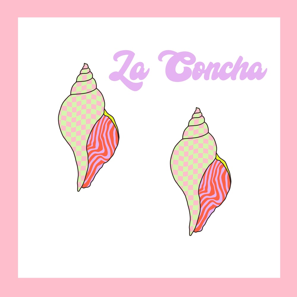 Image of La Concha stud earrings