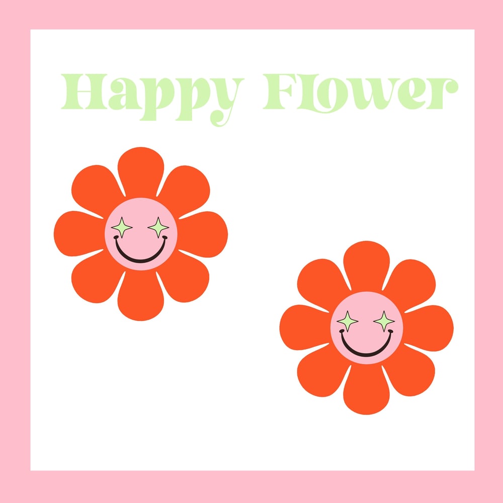Image of Happy flower  earrings