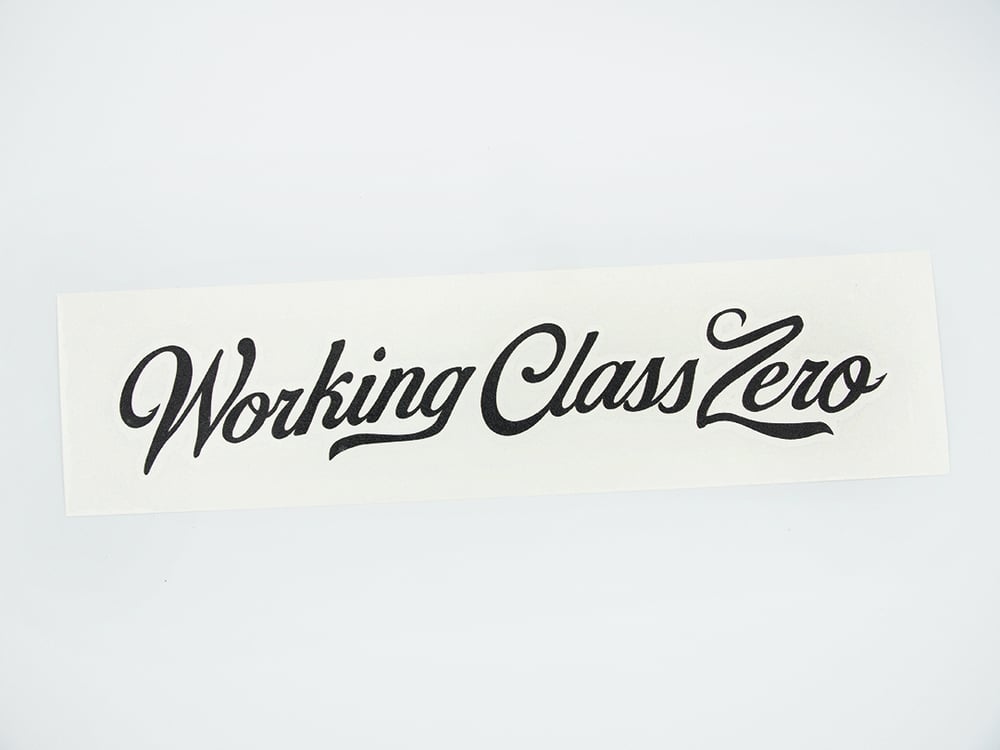 Image of Tradition Script Transfer Sticker (BLACK)