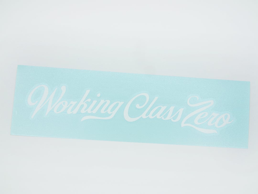 Image of Tradition Script Transfer Sticker (WHITE)