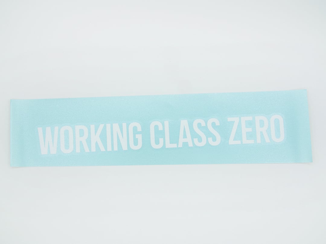 Image of Standard Words Transfer Sticker (WHITE)