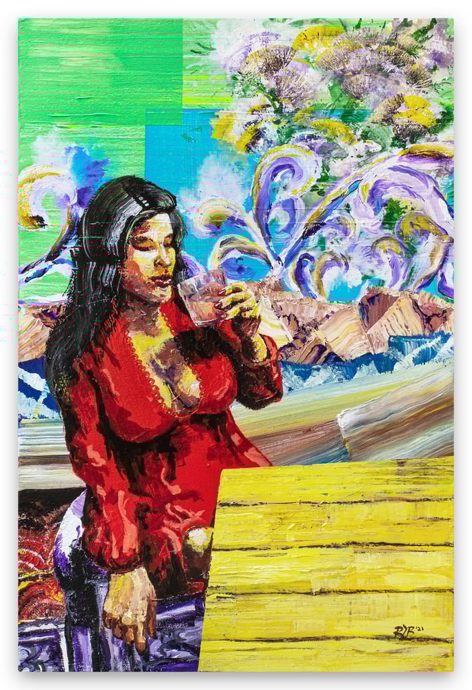 Image of ||| PRINT ||| - "You Made the Stars Disappear with that Dress"