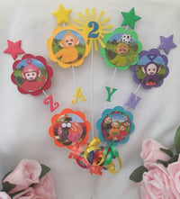 Image 5 of Personalised Teletubbies Cake Topper, Personalised Teletubbies Centrepiece 
