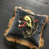 Black And Grey Wolf Velvet Cushion Image 3