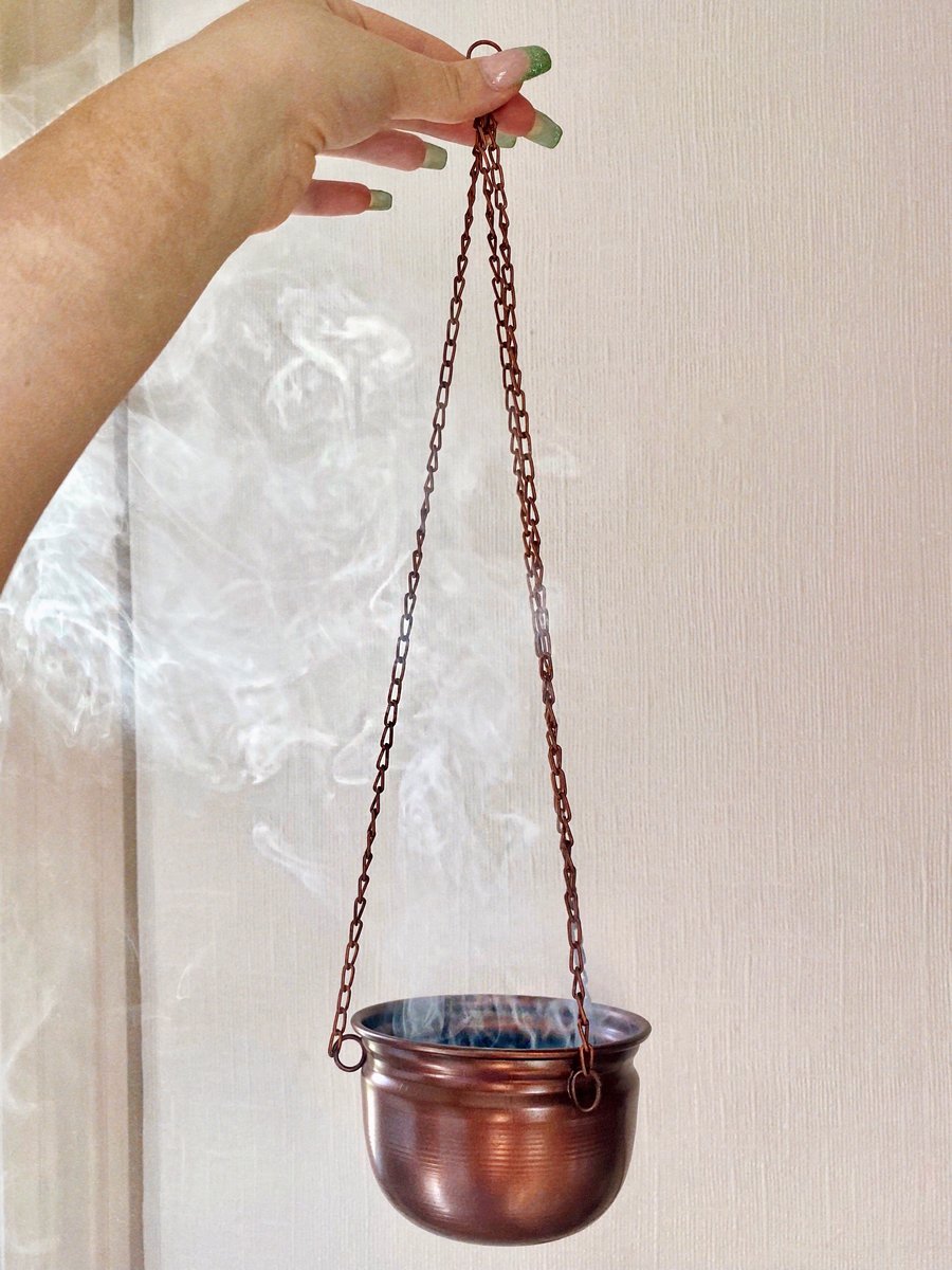Image of Witchy Copper Hanging Incense Burner