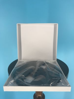 Image of Burlington Recording 1/4" x 5" Smoky Grey Heavy Duty Small Hub Plastic Reel in White Set Up Box NEW 