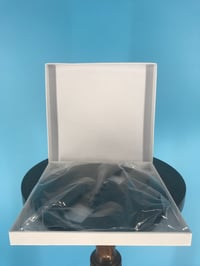 Image 2 of Burlington Recording 1/4" x 5" Smoky Grey Heavy Duty Small Hub Plastic Reel in White Set Up Box NEW 