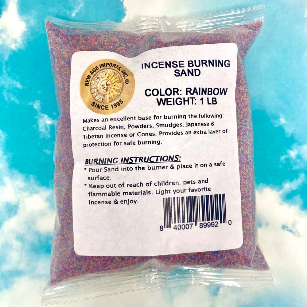 Image of Rainbow Burner Sand for Ritual Smoke Burning | 1 lb