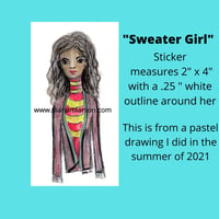 Image 2 of Sweater Girl Sticker