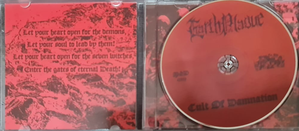 EARTH PLAGUE - Cult Of Damnation CD
