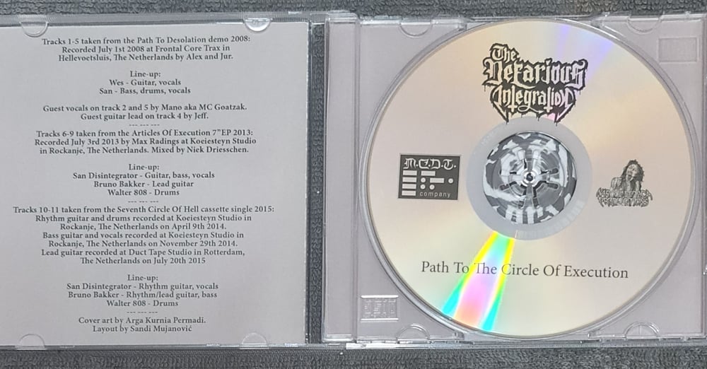 THE NEFAROUS INTERGRATION -Path To The Circle Of Execution CD