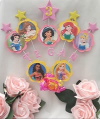 Personalised Disney Princess Cake Topper, Disney Princess Party, Disney Princess Centrepiece 