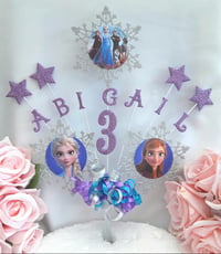 Personalised Frozen 2 Cake Topper, Frozen 2 Centrepiece, Frozen 2 Party Decor