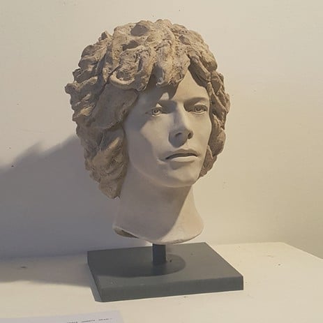 *SALE* 'Space Oddity' Full Head Sculpture - White Terracotta