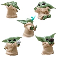 5pcs/set Baby Yoda Grogu Mandalorian Action Figure Toys 