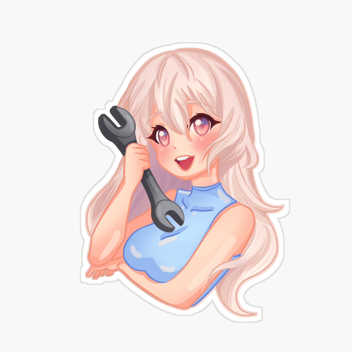 Wrench Lady Sticker League of Liz