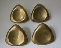 Image 3 of Two Sets of Large Triangular Push-Pull Door Handles, French