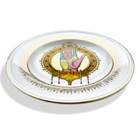 Image 2 of Right Hand - Vintage French porcelain plate - #0721