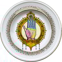 Image 3 of Palmistry HANDS DUO - 2 Vintage French Porcelain plates - #0721