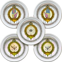Image 1 of The Magnificent FIVE - 5 vintage French Porcelain plates - #0721