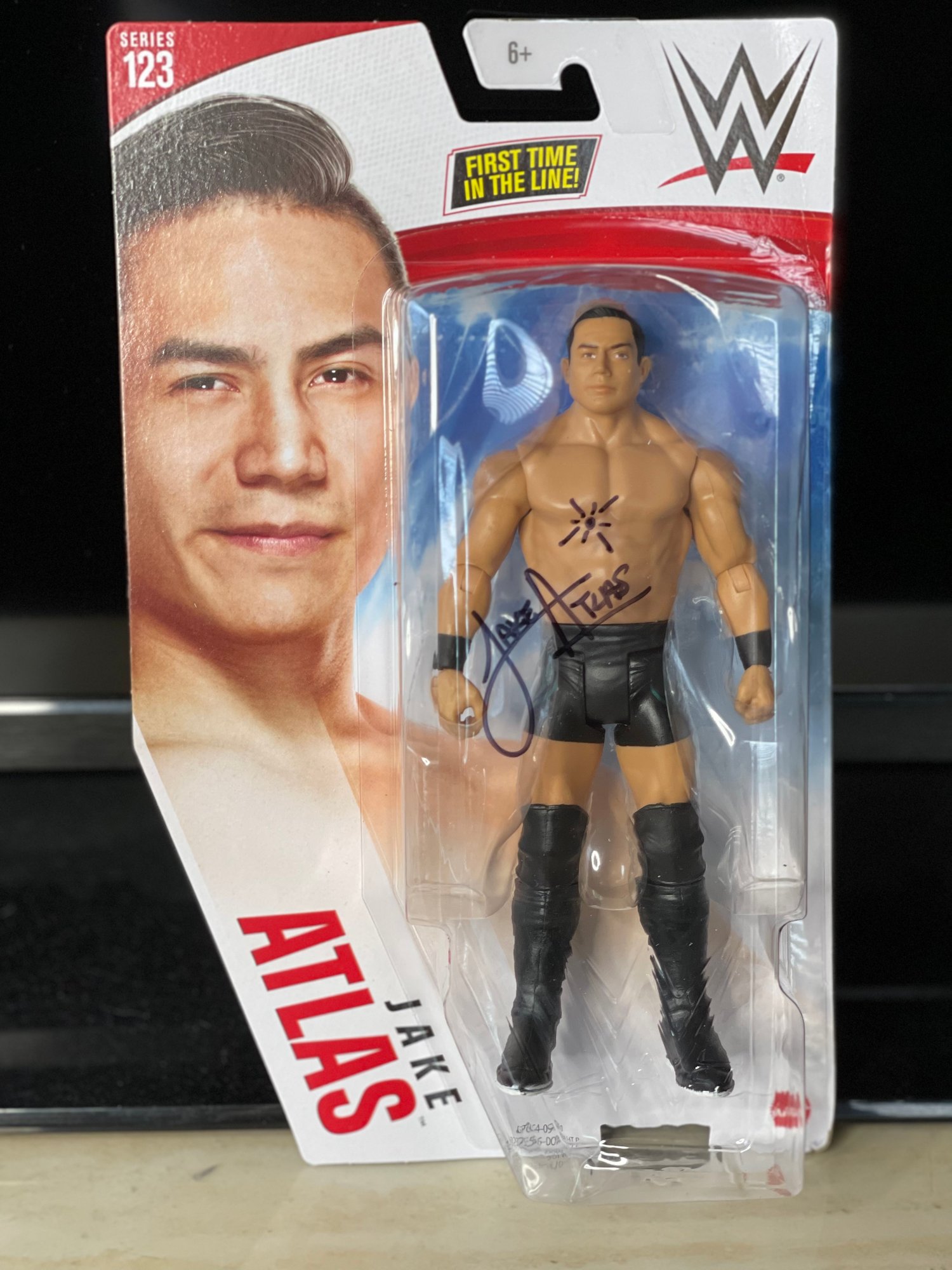 SIGNED 'Jake Atlas' WWE Mattel Action Figure