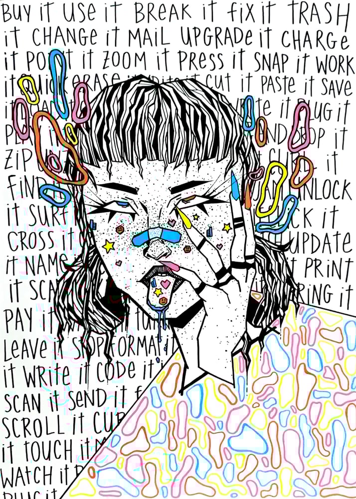 Image of "addiction" print