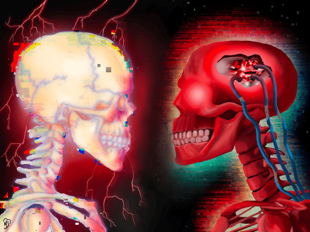 Image of [mikrokustoms x 1derful] skeletons print