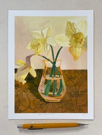 Image 1 of Three Daffodils- Archival Print 