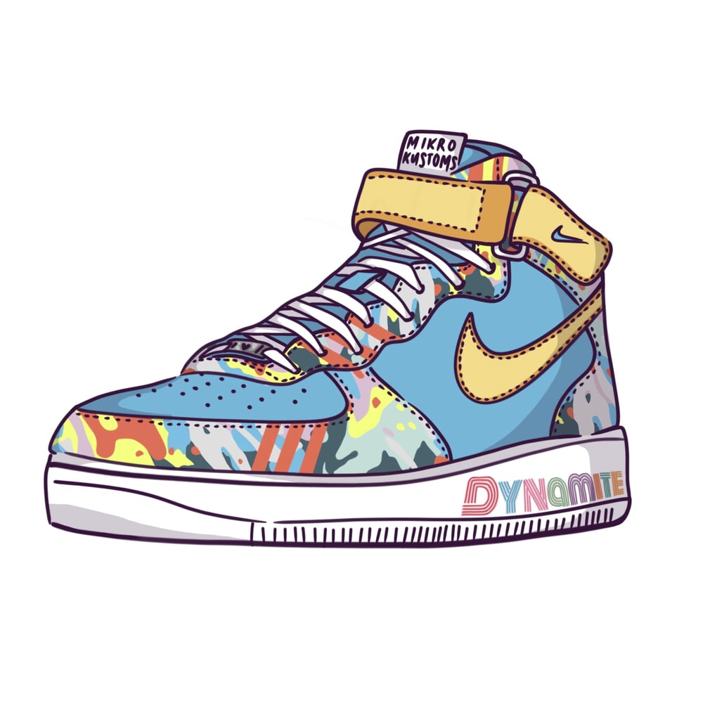 Image of dynamite shoe sticker