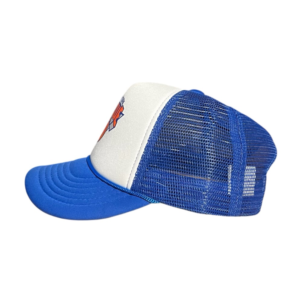 Image of New York Slique Trucker (Blue + White)