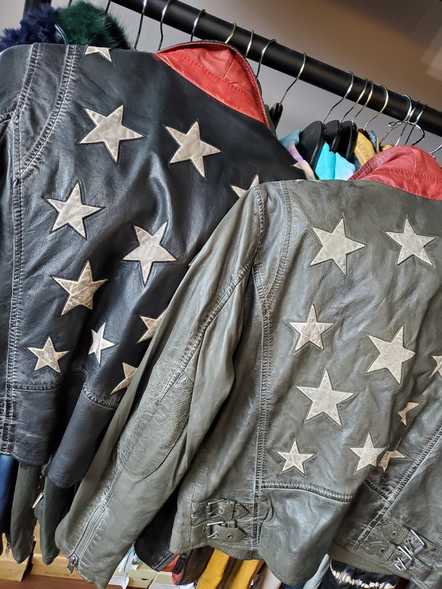 Image of The Vintage 'Stars' Leather Jacket