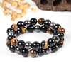 Tiger Eye Stone Triple Protection Bracelet