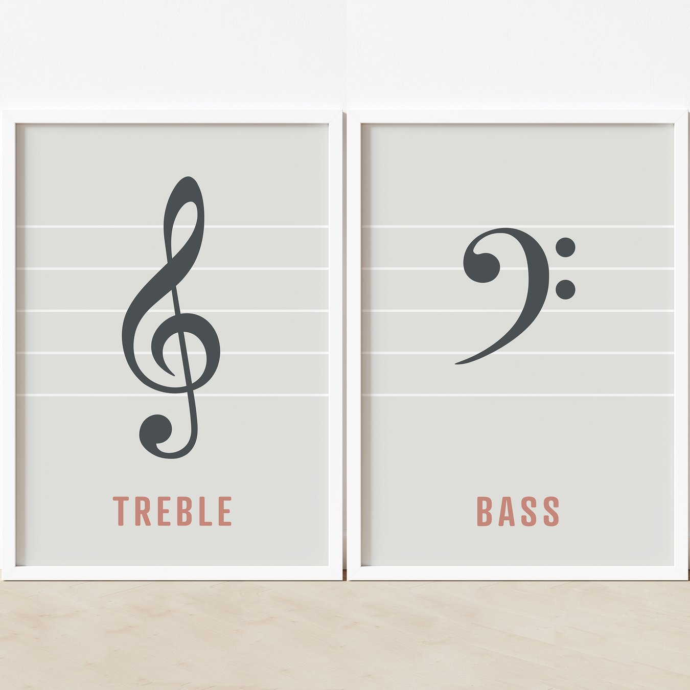 Image of Treble Bass Clef Prints