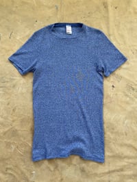 Image 2 of 70s BLUE MARL HELIX T-SHIRT