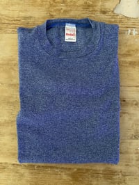 Image 1 of 70s BLUE MARL HELIX T-SHIRT