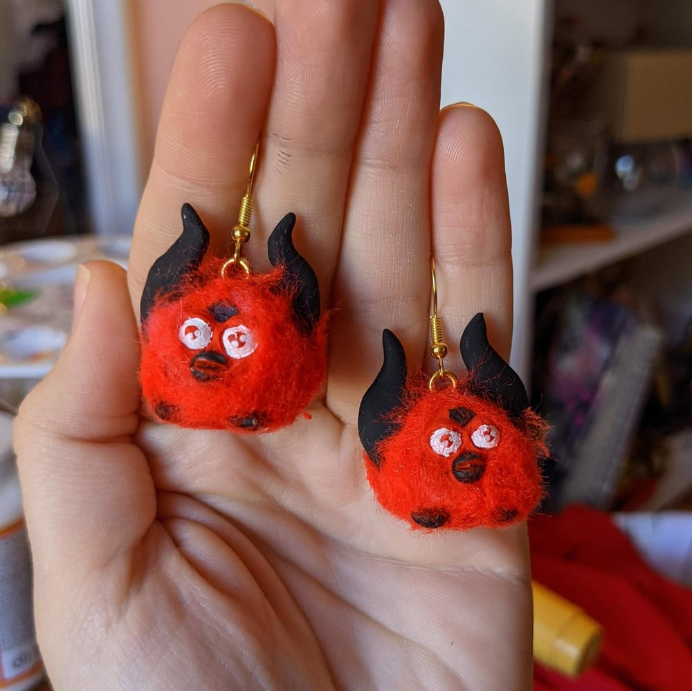 Image of Devil Furby Earrings