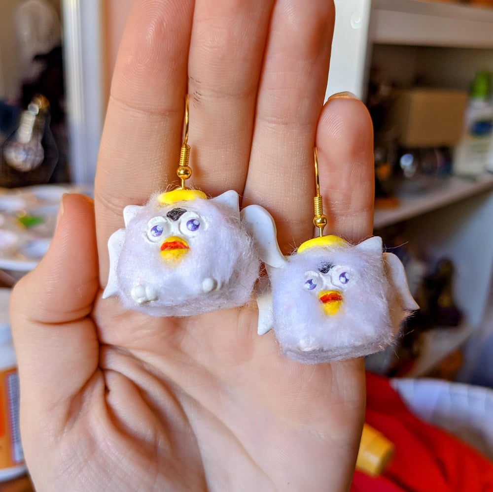 Image of Angel Furby Earrings