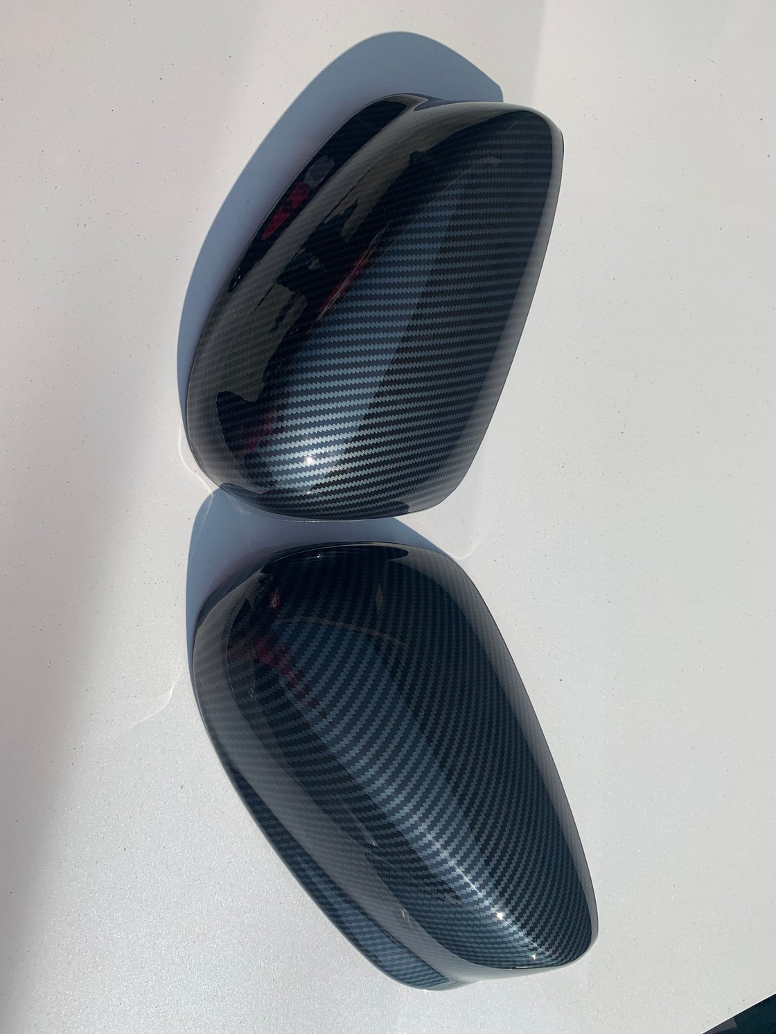 Image of CF look mirror caps