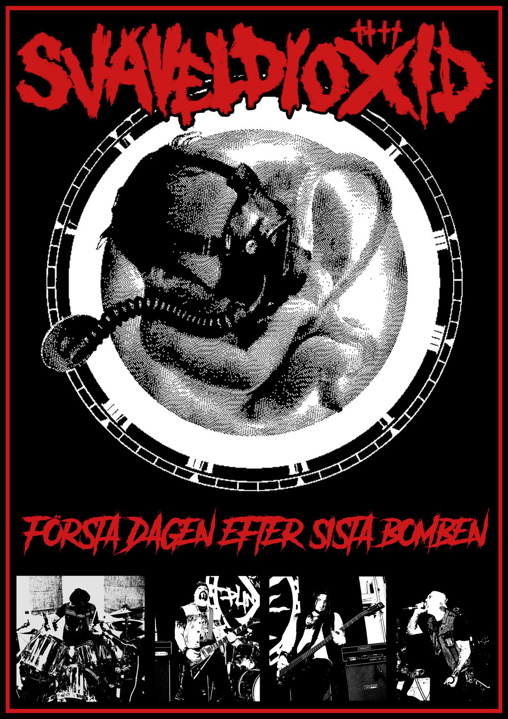 Svaveldioxid Första Dagen Efter Sista Bomben black vinyl 12-inch record, T-shirts, and Backpatch