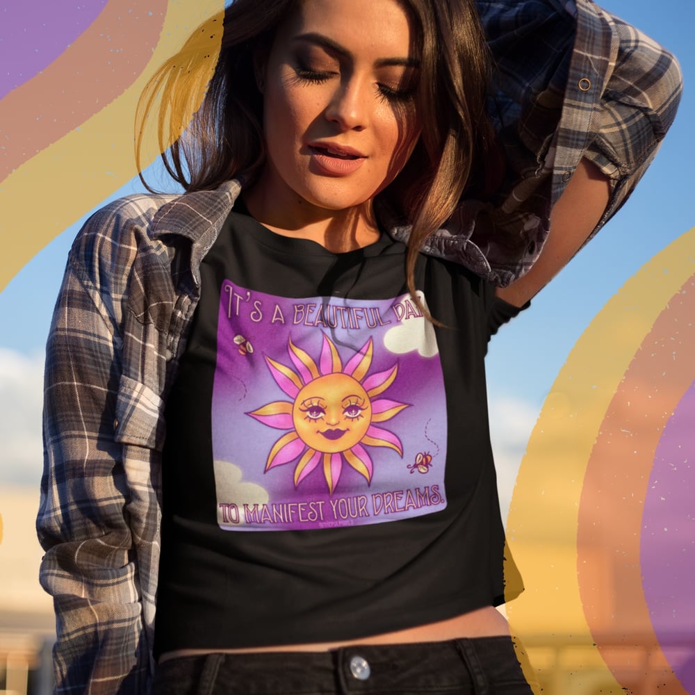 Image of IT’S A BEAUTIFUL DAY CROP TOP