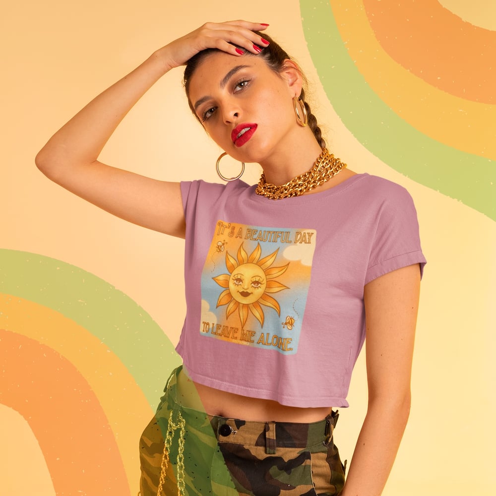 Image of IT’S A BEAUTIFUL DAY CROP TOP