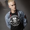 Intricate Vector Branded T-Shirt With Skull Lightning Bolt Logo