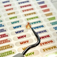 Image 2 of Choatic Energy Rainbow Planner Sticker Sheet