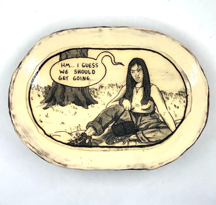 "Get Going" Plate by Ian Petrie