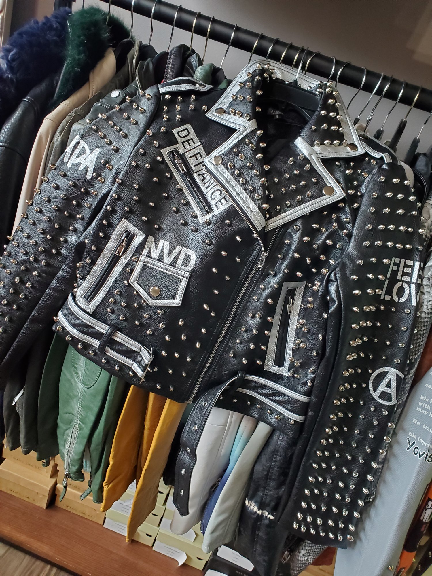 Image of The HER Black Studded Jacket