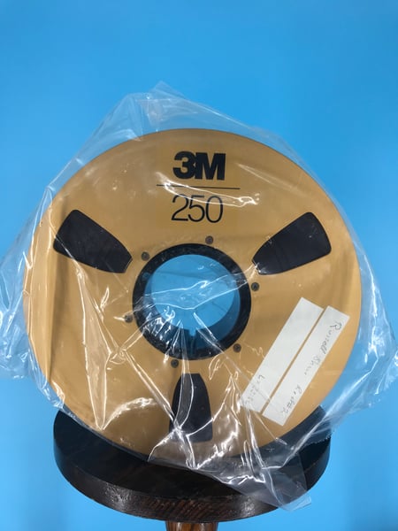 Image of 3M 250 2" x 2500' High Bias Reel Tape On 10.5" Gold Reel in Box One Pass -Used
