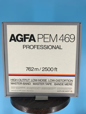 Image of AGFA 469 2" x 2500' Reel Tape On 10.5" Reel in Box One Pass -Used 