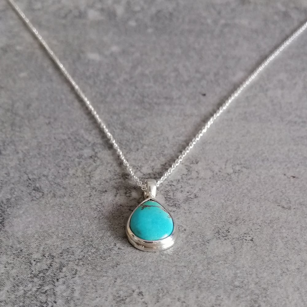 Image of Tiny Morenci Arizona Turquoise pendant